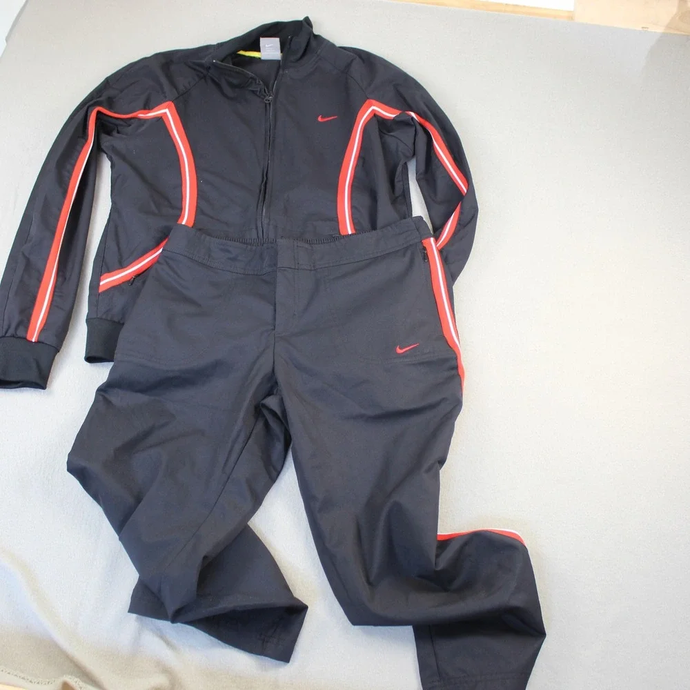 Nike Track Suit Set Large 12-14 Full Zip Jacket Youth Unisex Athletic Warm Up